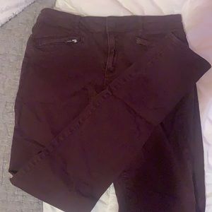 Club Monaco Dark Red Jeans | Size 4 | Great Condition